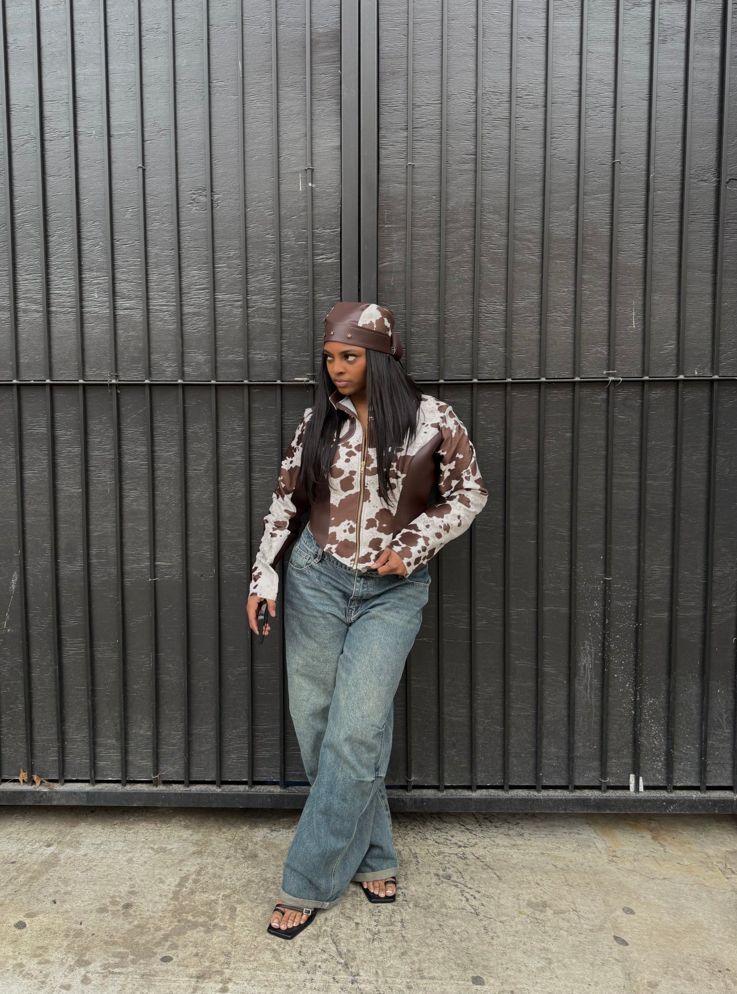 In the MOO'D Moto Jacket